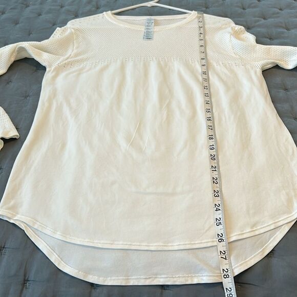 Varley Merrick Seamless Long Sleeve Tee Creamy White L/XL - Picture 8 of 9